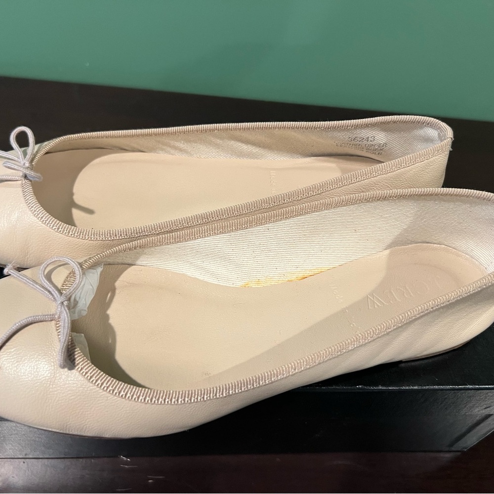 J. Crew Cream Moccasins with Bow Detail - Picture 2 of 4